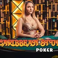 Caribbean Stud Poker logo – Live Dealer by Evolution at PSK