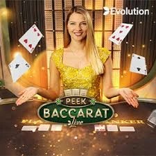 Peek Baccarat slot visual from Evolution available on psk-casino-online.com