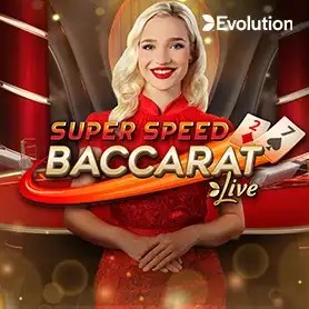 Super Speed Baccarat slot logo by Evolution at PSK